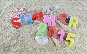 Summer 2015 colorful text