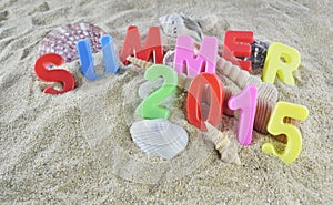 Summer 2015 colorful text