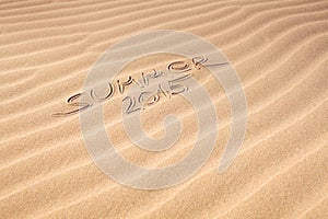 Summer 2015 handwriting on the sand