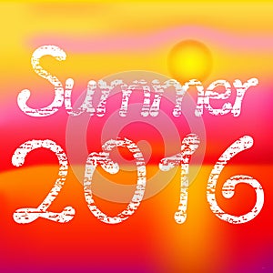 Summer 2016, sunny red summer