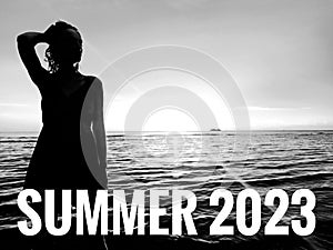 Summer 2023 Abstract Background Illustration. Holiday Bookings Header