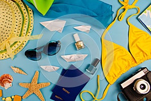 Summer accessories and items for travelon