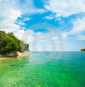 Summer Adriatic Sea Landscape in Croatia