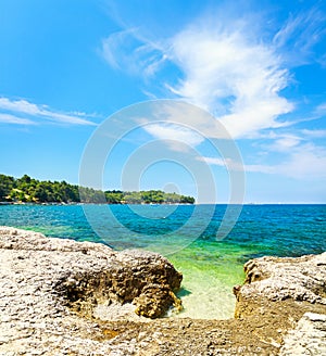 Summer Adriatic Sea Landscape in Croatia