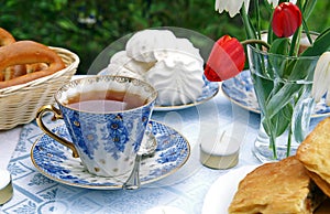 Summer afternoon tea-table