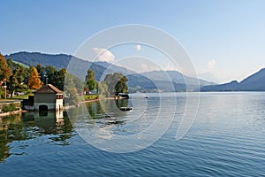 Summer alpine lake, Switzerland