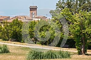 Volterra street scene, Tuscany, Italy