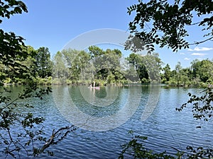 Summer atmosphere in the Old Rhine Nature Park, Lustenau - Vorfruehlings Stimmung im Naturpark Alter Rhein