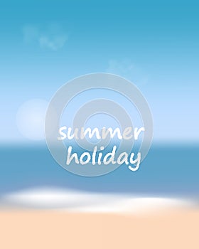 Summer background, abstract beatch blue