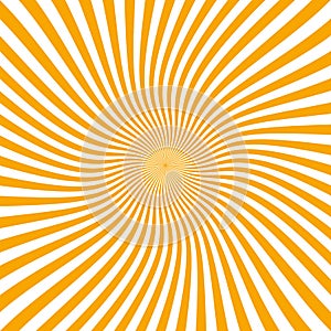 Summer background with orange yellow rays summer sun hot swirl with space for your message. Vector illustration EPS 10 for design
