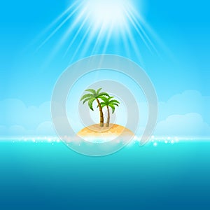 Summer Background - tropical Island