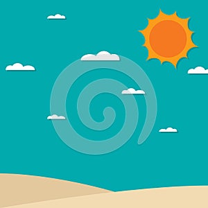 Summer background vector