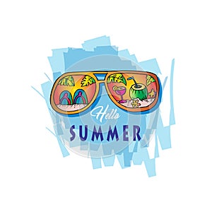 Summer banner concept.