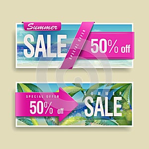 Summer bargain sale banner
