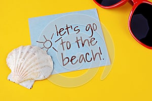 Summer beach accessories with