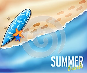 Summer Beach Background for Adventures with Space