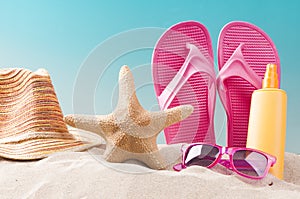 Summer beach background