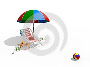 Summer On The Beach - 3D