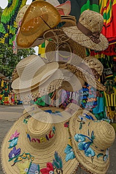 Summer beach hats/ sun hats for sale at craft market