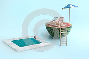 Summer beach holiday concept