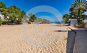 Majorca island, beautiful sand beach in Cala Dor photo