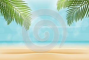 Summer on beach isolated background.Holiday concept.