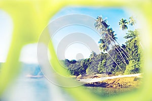 Summer Beach Paradise Landscape Exoticism Concept