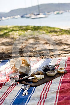 Summer beach picnic