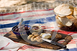 Summer beach picnic