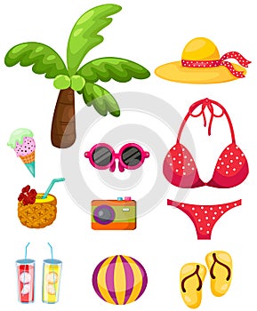 Summer beach travel set