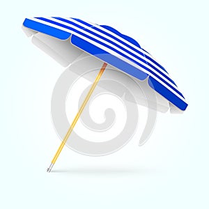 Summer beach umbrella, parasol. Sun protection vector concept