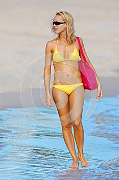 Summer beach woman