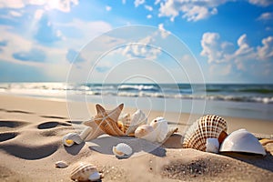Summer Beachcombing - Stroll along the shoreline, collecting seashells