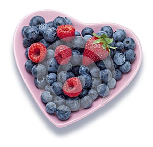 Summer Berries Heart Food