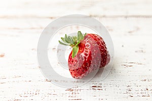 Summer berry garden`s strawberry