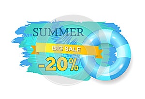 Summer Big Sale Summertime Vector Illustration