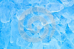 Summer blue ice cube texture background