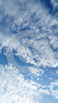 Summer blue sky cloud gradient light white background. Beauty clear cloudy in sunshine calm bright winter air bacground