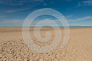 Summer blue sky sea coast sand background beach