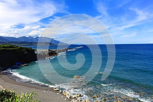 summer blue sky sea,Taidung,Taiwan.