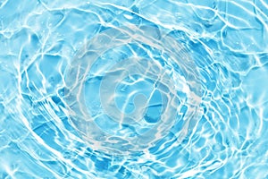 Summer blue water wave abstract, natural ripple and bubble texture, gel soap, background photography