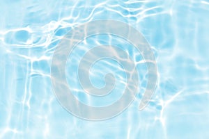 Summer blue water wave abstract or natural swirl texture background