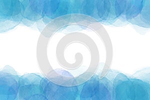 Summer blue water wave abstract or watercolor paint background