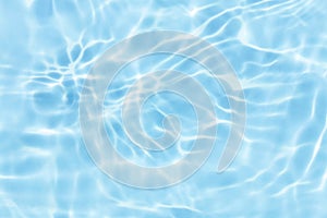 Summer blue wave abstract or natural rippled water texture background