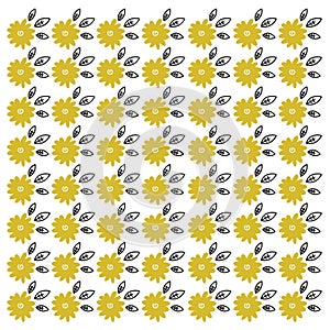 Summer Botanical Design Pattern Texture Wallart