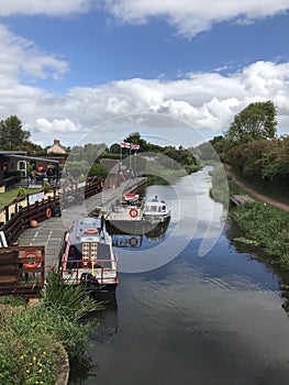 Summer On The Bridgwater And Taunton Canal, Somerset, England, UK