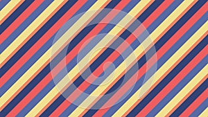 Summer Bright Colors Seamless Inclined Stripes Background loop. Modern Colors Sidelong Lines Texture. Vintage Style Stripe