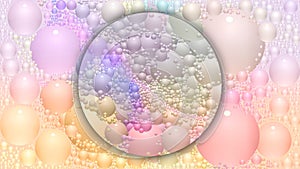 Summer Bubbles Abstract Background Shapes Textured Blurred Backgrounds