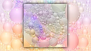 Summer Bubbles Abstract Background Shapes Textured Blurred Backgrounds