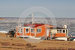 Summer cabin on the Northwest Passage near Cambridge Bay, Nunavut